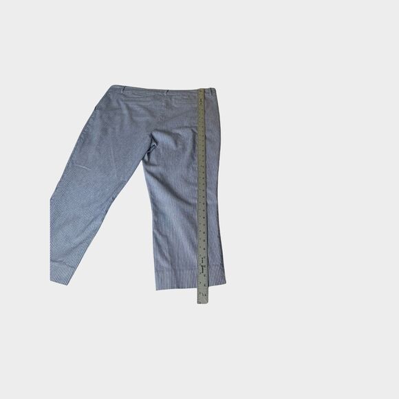 Hilary Radley Blue and White Striped Capris - Picture 7 of 8